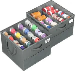Shoe Organizer for Closet, Large Shoe Box Storage Containers, Foldable Shoe Storage Organizer Box Bin with Adjustable Dividers and Clear Cover, Space Saving Shoes Holde
