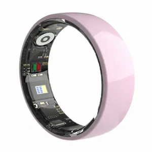 R8 Smart Ring Health Tracker Heart Rate Sleep Monitor Activity Tracking 5ATM IP68 Waterproof Bluetooth 5.3 Ceramic Size 7-13