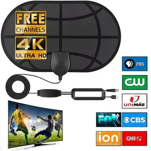 2026 TV Antenna for Smart TV,  Long Range Reception and Smart TVs HD Digital Antenna with Amplifier Signal Booster for Local Channels,Supports 4K 1080p,Easy Installation