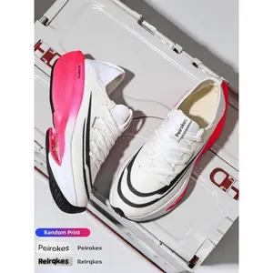 Unisex Trendy Shock Absorption Fiber Cushion Running Shoes, Breathable Textile Upper, Anti-Slip Sole, Soft Lining, All Seasons