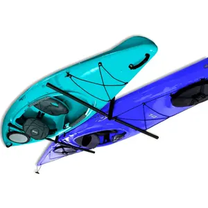 Adjustable Kayak Ceiling Rack – Hi Port 2 Garage Ceiling Kayak Hanger | Adjustable Overhead Kayak Storage for Recreational & Touring Kayaks | Garage Organization