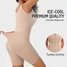 SHECURVE CoolHive Easyslide Bathroom Friendly Shapewear for Women Cooling Breathable Body Shaper Faja Tummy Control Butt Lifter Back Pull Down Design for New Mums Postpartum & Summer Outfits