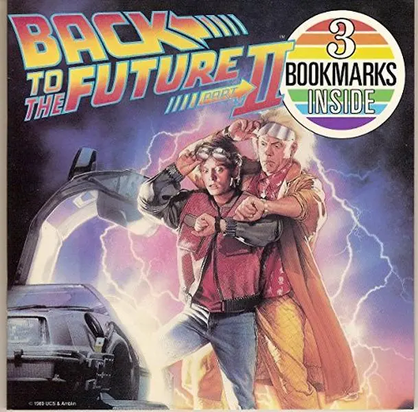 Used Back to the Future Part II Paperback Book - Steven Spielberg Presents, Robert Zemeckis Film, Michael J. Fox & Christopher Lloyd Cover Art - Rare Jack Wolf English Edition for Reading, Back to the Future Fans