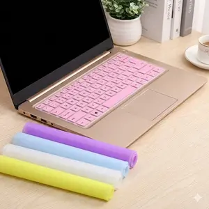 Universal Silicone Keyboard Cover for 12-17 inch Laptops, Anti-Slip & Waterproof, Dust & Oil Resistant, Washable, Typing Comfort, Portable & Removable, Easy to Clean, Protective Skin for MacBook, Dell, HP, Keyboard Film