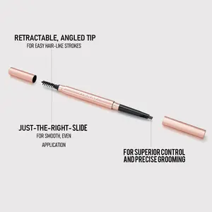 PHOFAY Triangular Eyebrow Pencil - Waterproof Makeup, Dark Gray Color, Ideal for Daily Cosmetic Use