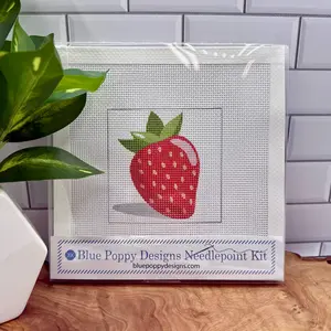 Strawberry Needlepoint Kit (strawberry with shadow)