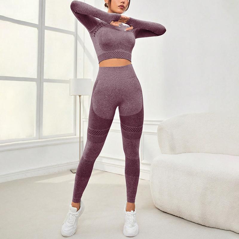 Seamless Workout Clothes Outdoor Sports Suit