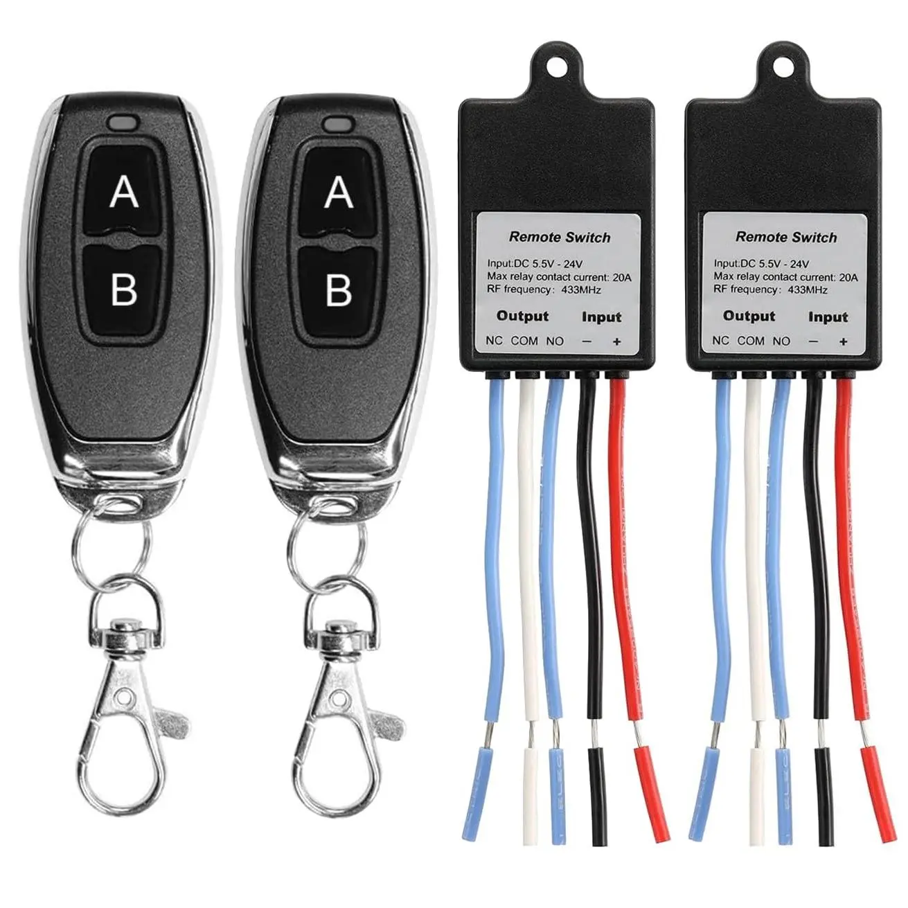 Mini  Remote Control  DC 6V 12V 24V 1CH  RF Relay  Receiver Transmitter for LED Light   Anti-Leakage