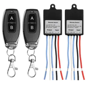 Mini  Remote Control  DC 6V 12V 24V 1CH  RF Relay  Receiver Transmitter for LED Light   Anti-Leakage