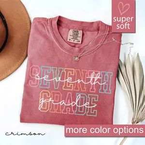 Comfort Colors Seventh Grade Teacher Shirt, 7th Grade Teacher Shirt, 7th Grade T-Shirt, Seventh Grade, Middle School Teacher, Teaching Tee
