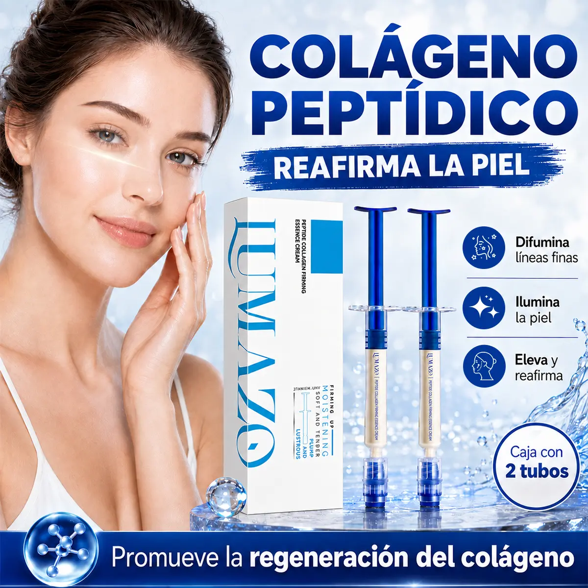 Collagen Peptide Eye Cream - Anti-Wrinkle Treatment to Hydrate, Firm, and Brighten Dark Circles & Undereye Bags, Moisturizer, Dark Circles Treatment, Collagen Boost, Brightening, Under-Eye Care, Anti-Wrinkle Serums & Essences, Collagen Peptides Serums & E