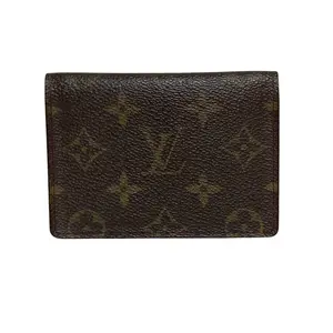 Pre-owned Louis Vuitton Canvas Small Leather Goods Monogram Card Case