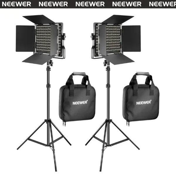 NEEWER 2-Pack 660 LED Video Light Kit with Stands, 40W Bi-Color Dimmable 3200K–5600K, CRI 96+, Soft Lighting for YouTube, Studio Photography, Live Streaming
