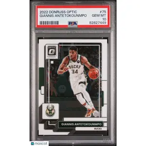 2022 Panini Donruss Optic Giannis Antetokounmpo #75 PSA 10