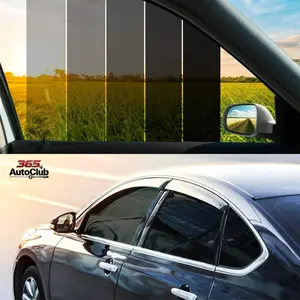 5% VLT Ceramic Car Window Tint Film (20" x 20FT), Heat & Glare Reduction, Blocks UV & IR Rays, Scratch Resistant Privacy Window Tint, Fit for Sedan SUV Automotive Window Film