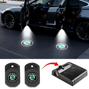 Skoda Car Door Welcome Lights, High-Definition Logo Projection, Fits Superb/kodiaq/citigo Models, Exterior Decoration Accessories