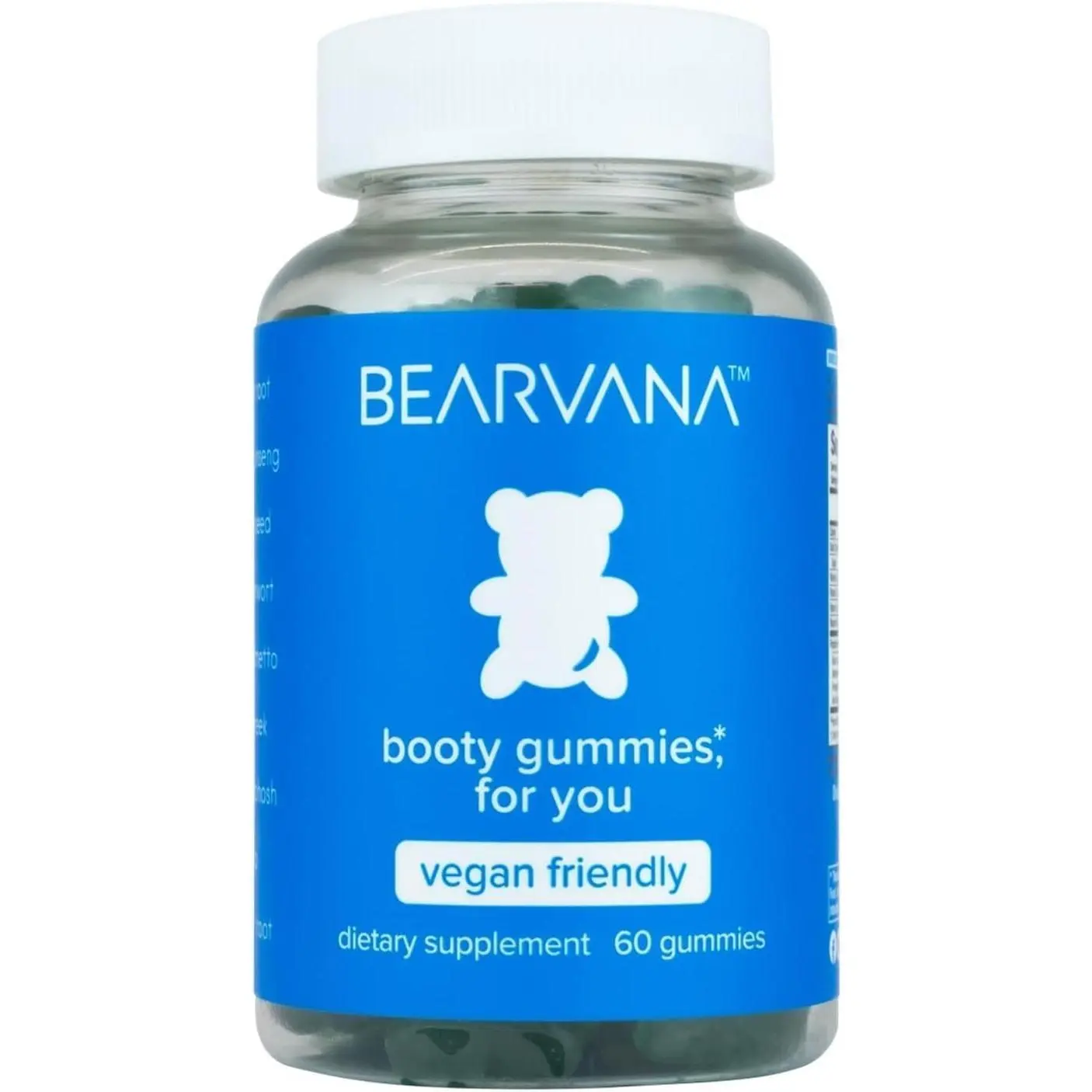 BEARVANA Peach Support Womens Multivitamin Gummies | Herbal & Vitamin Gummy Supplement for Daily Wellness | Berry Flavor | 60 Gummies