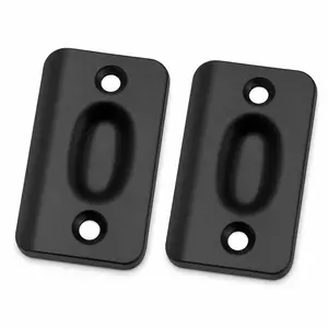 Replacement Ball Catch Strike Plates, Matte Black (Pair)
