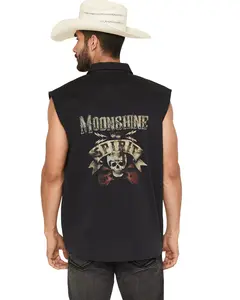 Moonshine Spirit Men's Spirit&Reg; Men'S Dixon Bubba Sleeveless Western - Mssp26w5-Blk