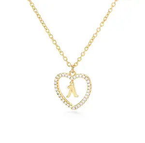 Heart Initial Necklace