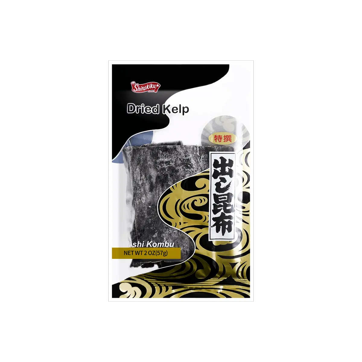 SHIRAKIKU Premium Dried Kombu Seaweed for Dashi Broth - 57g Japanese Kelp for Authentic Umami Flavor