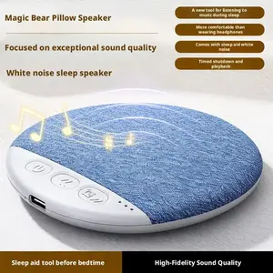 2026 Ultra-Slim Bluetooth Pillow Speaker, Bone Conduction Sound System, Silent Sleep Aid, Portable Rechargeable, Music Player, Wireless, Compatible with Android/iOS. Perfect for Valentine's, Back-to-School, Travel, and Mother's Day gifts.