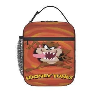 Portable Tasmanian devil Lunch Bag and Looney tunes toys Insulated Lunch Box, Tasmanian devil merch Insulated Tote Bag. Non-food Contact Design, Great for Picnic, Beach, Fishing, Work and Home Use