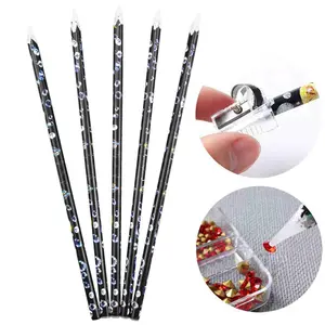 1/2/3/5PCS Nail Art Dotting Pencil Rhinestone Picker Contactless Pick Up Tool For Crystal Wax Pencil For Stones Nails Accessories And Tools Nail Art DIY Nail Art Pencils