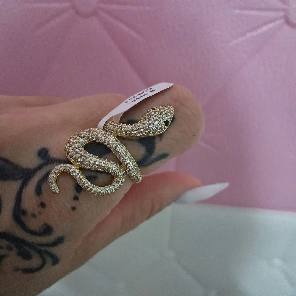Heart Ring 14K Gold Plated – Iced Pavé Design