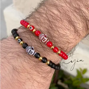 Buddha & Evil eye bracelet