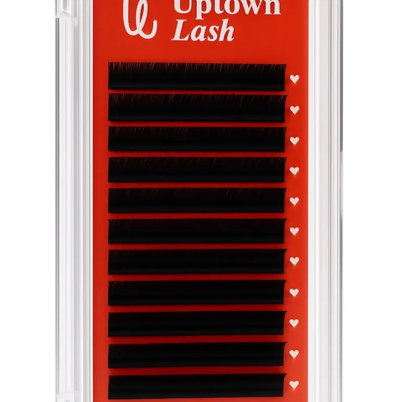 Uptown Lash 0.18 CC and D 10mm Classic Lash Tray for Eyelash Extensions & Classic Designs - Perfect for Lash Artists