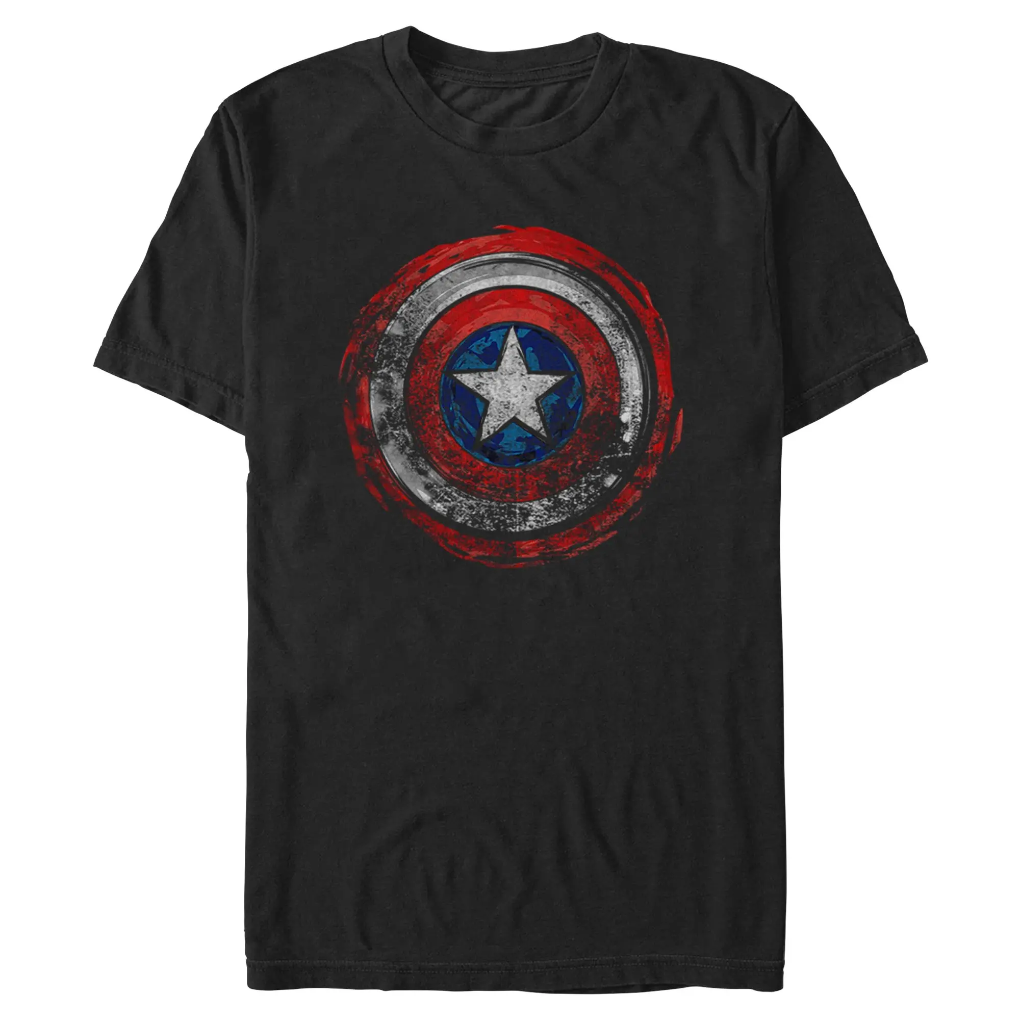 Men's Marvel Captain America Distressed Shield T-Shirt