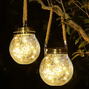 Outdoor solar Lanterns with 30 LED, Waterproof Garden Decor Patio Solar Lights Outdoor Decorative Backyard Solar Lanterns Outdoor Hanging