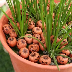 Halloween Pumpkin Ornament, Mini Pumpkin Decoration, Garden Bonsai Decoration, Outdoor Hanging Decor, Home Decor, Fruit