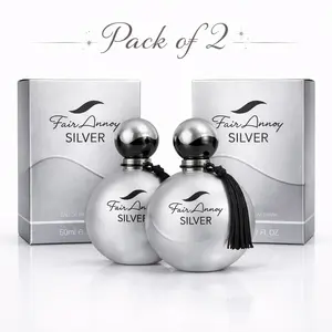 Fair Annoy Silver Perfume Pack of 2 for Women – Long Lasting Luxury Fragrance Gift Set