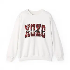 XOXO Red Plaid Heart Letters sweatshirt | Valentine Love Graphic '