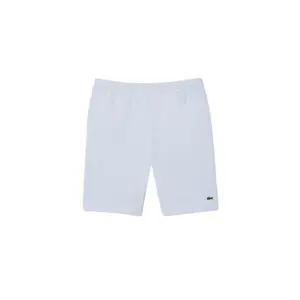 Lacoste Fleece Shorts - Men's Cropped Design, Made of Cotton, Available in White, Ideal for Sportswear and Casual Wear