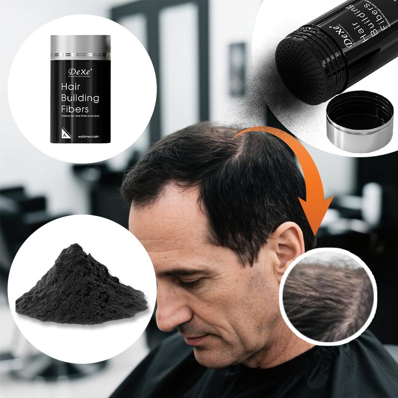 Dexe 44g Full Volume Hair Fiber 22g x2 Double Boxes Volumizing Powder for Fine Soft Hair Quick Attachment in 15 Seconds Adds Thickness Volume Unisex Multiple Colors