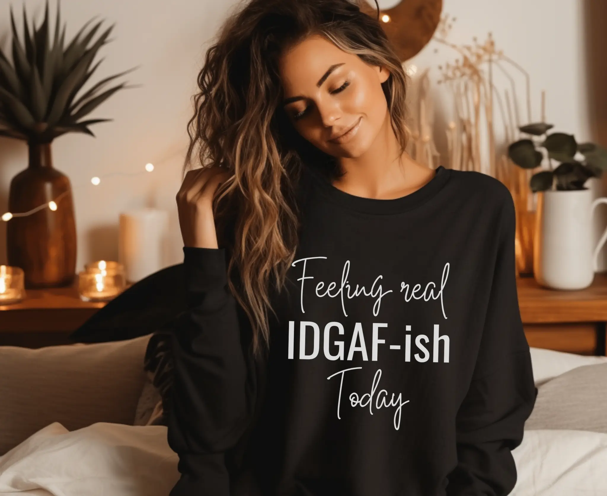 Feeling IDGAF-ish Today Crewneck Sweatshirt