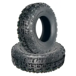 2 Pack 21x7-10 ATV UTV Tires 21x7x10 All-Terrain Mud Tires 6 Ply Tubeless with No-Directional Knobby Treads