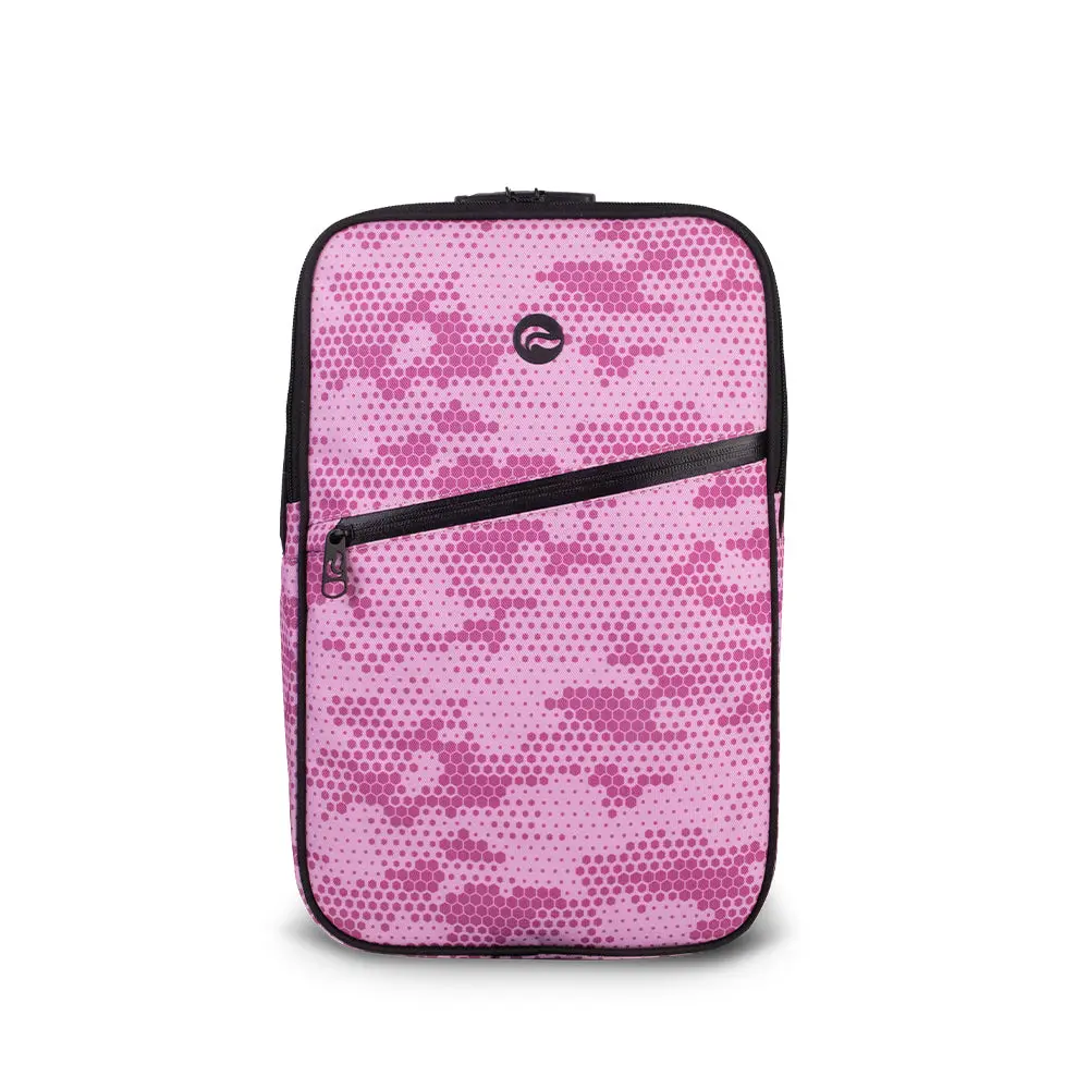 Urban 2.0 - Bubblegum Pink Camo 100% Smell Proof Backpack with Front Zipper Pocket