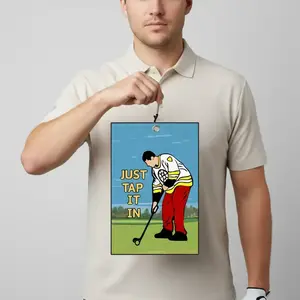 Cartoon Golf Player Pattern Golf Towel, Golf Towel with Clip, Golf Accessories for Men & Women Cartoon Golf Player Pattern Golf Towel, Golf Towel with Clip, Golf Accessories for Men & Women