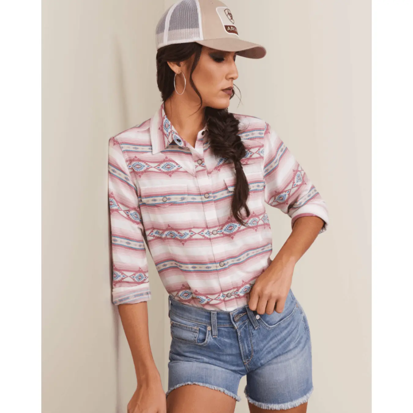 Ariat Women's REAL Classic Fit Kaycee Long Sleeve Western Shirt 10043416