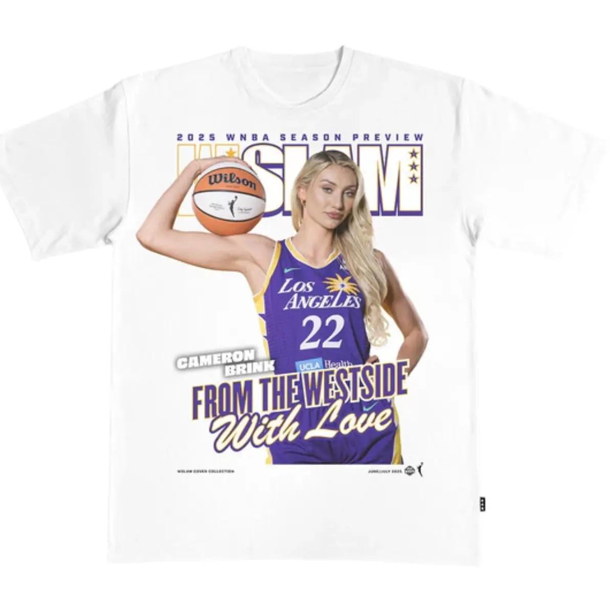 Cameron Brink Los Angeles T-Shirt “From The Westside With Love” Basketball Shirt, Women’s Hoops Fan Streetwear Cotton Tee
