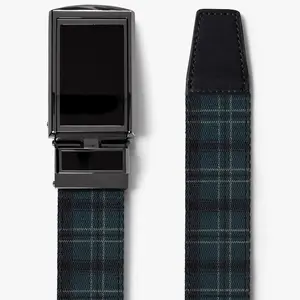 Highland Plaid Canvas Belt