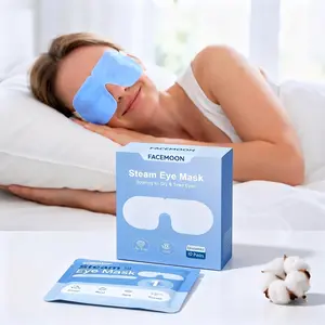 Self-Heating Eye Mask for Meditation & Yoga — Unscented Steam Warm Compress (10 Pack), Deep Relaxation Aid, Blocks Light for Mindfulness Practice, Relieves Eye Stress After Screen Time