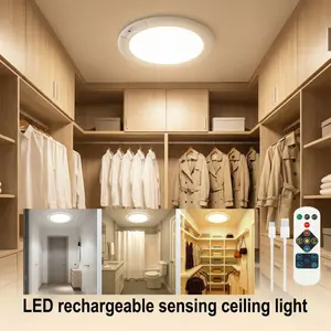 Modern LED Ceiling Light, 20cm Round Ultra-Thin Warm Light, Adjustable RGB with Remote Control, Bedroom Living Room Decor