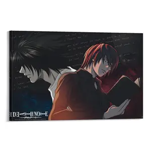 Death Note L Vs. Light Unframed Mini Poster, 15x20.5 in Anime Manga Wall Art Print, Artistic Decoration for Bedroom, Office, Room Decor Gift (Home Supplies)