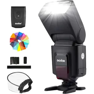 Godox TT520II Wireless Transmission Flash Speedlite with RT Transmitter & Built-in Receiver for Canon Nikon Panasonic DSLR Cameras photographic fill light camera  accessories Photography Tool Protection