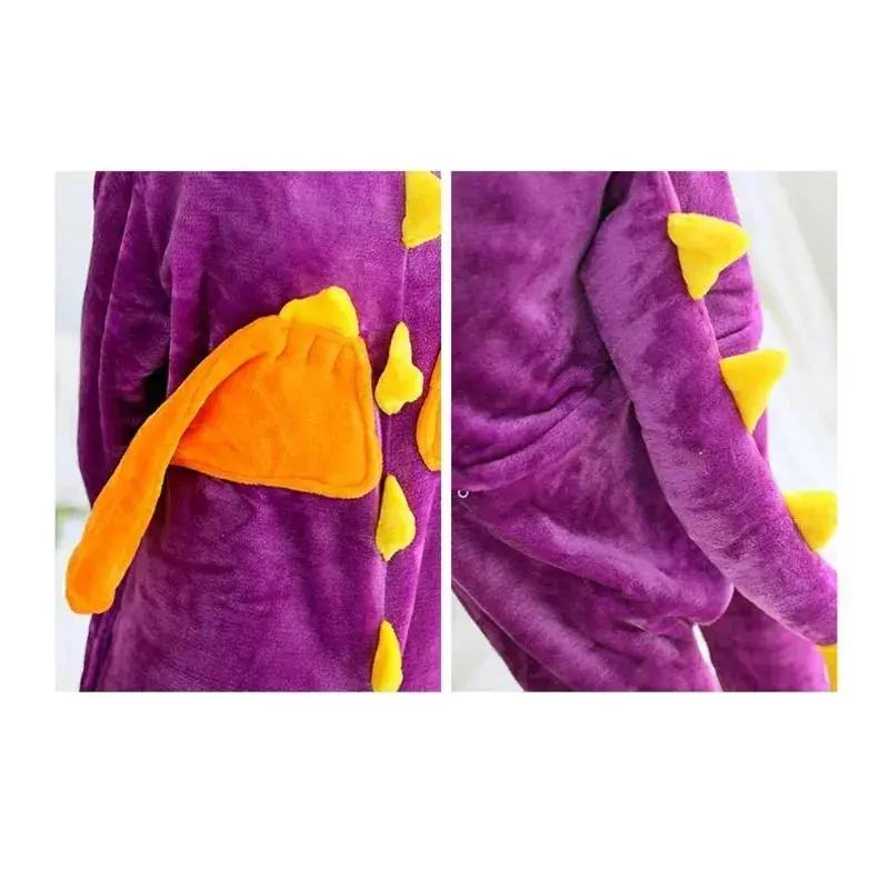 Adult  Cosplay Costumes Purple Dragon Onesies For Unisex Dance Fancy Pajamas Halloween Near Year Gift MN13